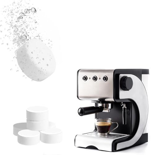 HOTUT Coffee Machine Cleaner Tablets, 50 x 2g Tablets, Coffee Machine Cleaning Tablets Used Every 250 Cups, Machine Cleaning Tablets Compatible with All Coffee Makers, Used with Descaling