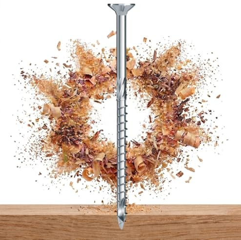 HSI HSeasy PRO SK TX30 Holzbauschrauben 6x160 mm 25 Stk. - TORX Schrauben robust & blau verzinkt, Senkkopfschrauben für stabile Holzverbindungen