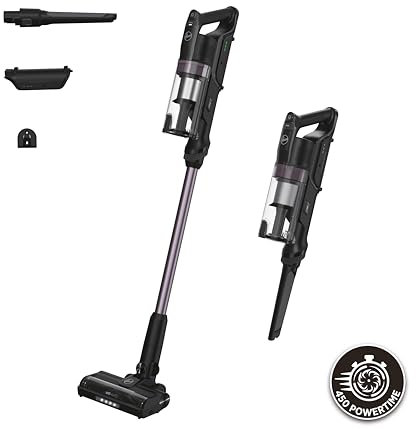 Hoover HF1 Plus kabelloser Staubsauger mit Turbo-Modus, multifunktionaler Düse und Anti-Verwicklungsbürste, 45 min Autonomie, Park&Go, LED-Lichter [HF1P10H 011]
