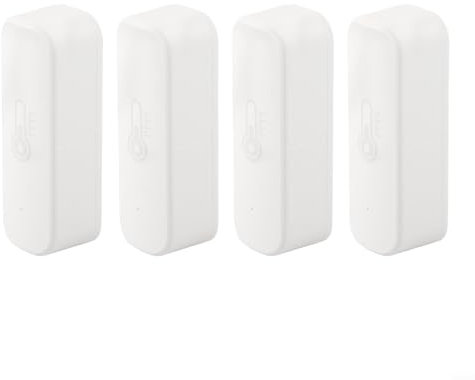 Besshepplo Lot de 2 ou 4 détecteurs de température et d'humidité Wi-Fi intelligents pour Zigbee Tuya (4 pièces Wifi)