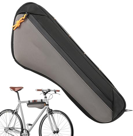 Sac de Cadre Vélo | Pochette Vélo Capacité,Étanche pour VTT Route Ville Sport Outils Téléphone Effets Personnels
