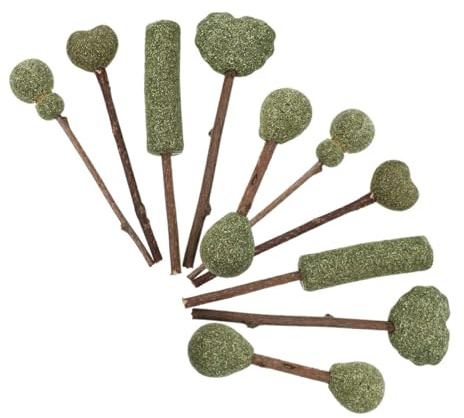 UKCOCO Palitos De Hierba Gatera Naturales para Gatos 10 Piezas Snacks Comestibles Mixtos Mejoran Digestión Juguetes Masticables para Mascotas Uso Doméstico Gatos Adultos