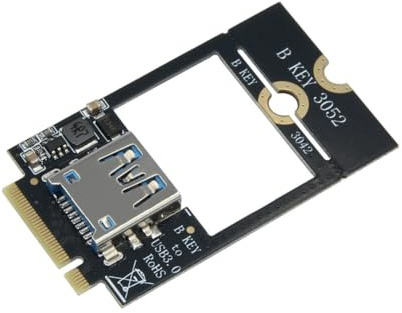 Uxsjakjsd Adaptateur M.2 B-Key vers USB 3.0 Carte Réseau M.2 B Key WWAN 4G vers Carte D'Extension USB 3.0 5 Gbit/S Adaptateur M.2 Key-B vers USB 3.0