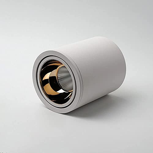 Adjustable Indoor LED Wall Lamp, 7W Surface Mounted Spotlight, Aluminum Ceiling Fixture, Black 6000K/D3000K