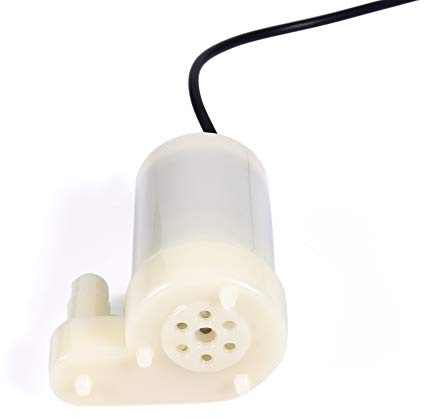 Wakects Mini Bomba Sumergible, Bomba de Motor Sumergible DC 3-4,5 V de bajo Ruido para Acuario, Caudal de 100 L/h, Perfecta para Peceras y Fuentes (JT-DC3L vertical)