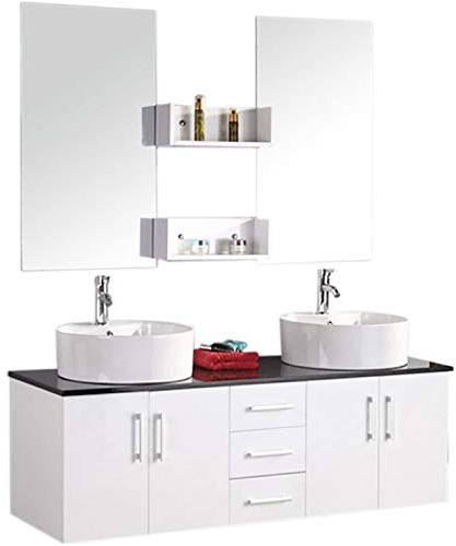 GRAFICA MA.RO S.R.L. Badmöbel Badezimmermöbel Badezimmer Modell Lion 150 cm Waschtisch Schrank Waschbecken