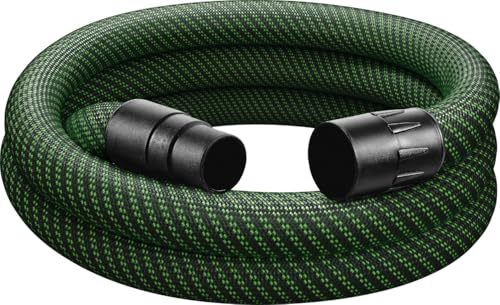 Festool Saugschlauch D36x7m-AS/CTR – Antistatik, 36 mm, 7 m | Gewebe-Absaugschlauch mit CLEANTEC Bajonettverschluss – kompatibel mit CTR-Saugern, Durchmesser 36 mm