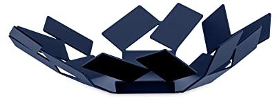 Alessi La Stanza dello Scirocco MT01 DAZ - Fruit Basket in Steel Coloured with Epoxy Resin, Blue