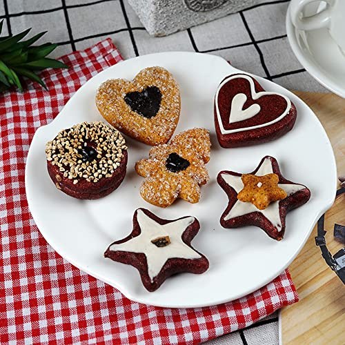 XCSJ 6 Pcs Artificielle Cookie Faux Biscuits Imitation Biscuits Gâteau De Simulation De Pain Nourriture Artificielle Réaliste pour Décor De Fête, Photographie Props, Alimentaire Modèle