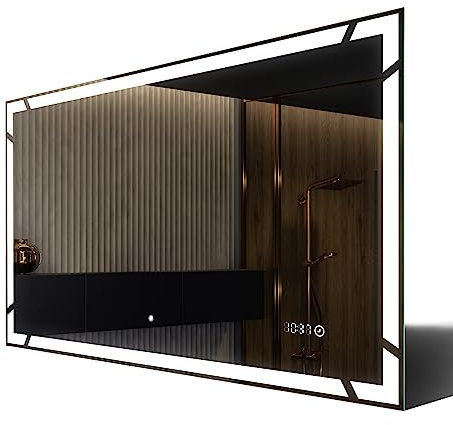 FORAM Badspiegel mit Beleuchtung - Led Spiegel Bad - 170x60 - Badezimmerspiegel Nach Maß - auf Individuelle Bestellung Gefertigt - Modernes Design - Ohne Rahmen