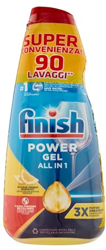 Finish Power Gel Lemon Spülmaschinen-Gel, 3 x 600 ml