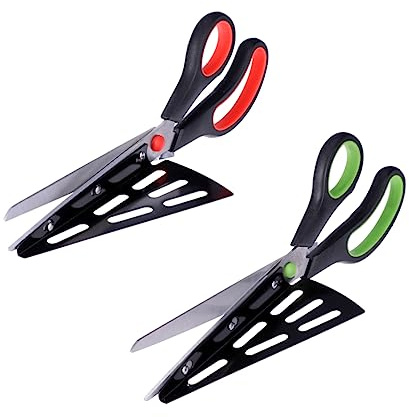 GRIRIW Ciseaux Acier Multifonctionnels Coupe-pizza Pratique Pour Cuisine à Outil De Vert Accessoire De Cuisine Pour Trancher Facilement