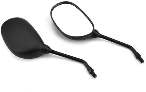 JSCARLIFE Universal Motorbike Mirror,360 Degrees Ball-Type Adjustment Rear View Mirror Fit For H-onda ATV Dirt Bike Scooter Kawasaki Cruiser Suzuki Victory and More (Round)