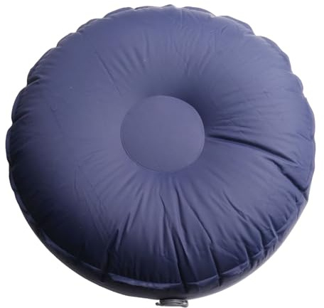 ZAMETTER Aufblasbares Yoga-Kissen, Fußstütze, Balance-Pad, tragbar, Zuhause, Büro, Reisen, Outdoor, Camping, aufblasbarer Stuhl, Fußpolster (dunkelblau)