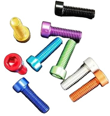 10 Stück M3 M4 M5 M6 Aluminium-Sechskant-Innensechskant-Maschinenschrauben,Schwarz,M4x8