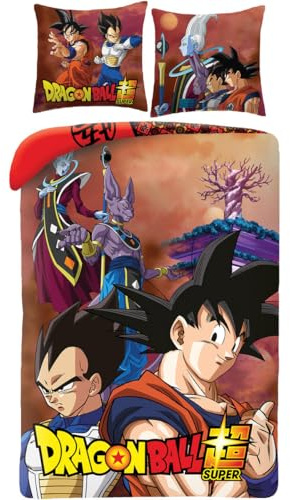 Dragon Ball Super Funda Nórdica Cama 90 140x200 + Funda Goku Vegeta