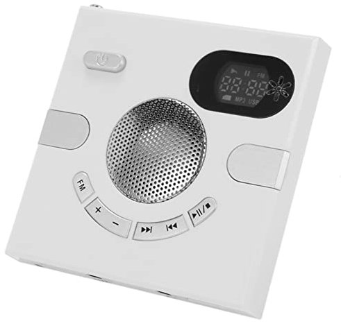 YÉLÉMEABHB Haut-Parleur Mural FM Radio for Affichage Time Headphone Prise en Charge Aux Audio TF Carte USB Disque USB Lecteur MP3 USB Charge USB Enceinte bibliothèque