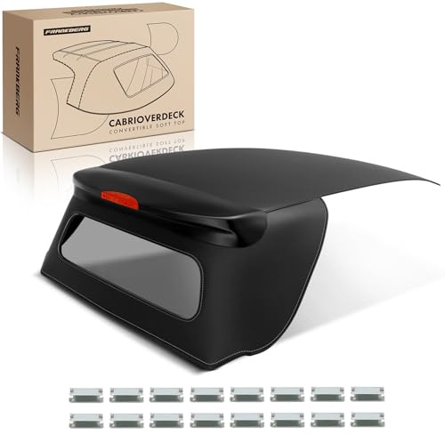 Frankberg Cabrioverdeck Softtop ohne Fenster Schwarz 4517780201C82A | Kompatibel mit Fortwo Cabrio 451, Fortwo Cabriolet 453, Fortwo Coupe 453, Fortwo Coupe 451