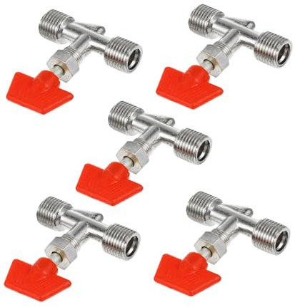 Holibanna 5pcs Valve Extenders for Air Compressors Ball Valve Quick Open Close Materials Professional Installation