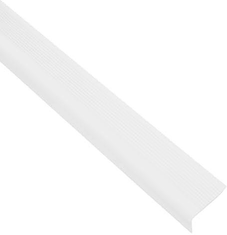 Profilo angolare autoadesivo, 10 m, bordo per scale in PVC (50 x 25 mm) (bianco)