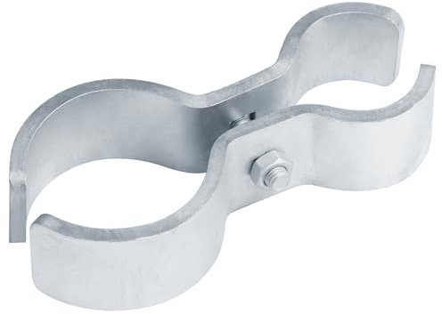 eoere 2 Sets Chain Link Heavy Fence Panel Clamps, Saddle Kennel Clamps for 3 x 1-5/8 Pipe Panel Frames