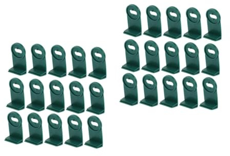 BESTonZON Clip de Aluminio para Invernadero Accesorio de Fijación para Colgar Plantas y Flores 50 Piezas para Jardinería Resistente y Duradero
