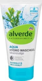 alverde NATURKOSMETIK Aqua Hydro Waschgel Meeresalge, 1 x 150 ml