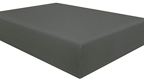 NTBAY Twin Fitted Sheet Only - Brushed Microfiber Deep Pocket Fitted Sheet - Soft, Wrinkle-Free, Fade-Resistant, Stain-Resistant, Hotel Quality Fitted Bed Sheet, Dark Grey