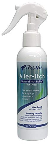 Petnat Aller-itch Spray for Dogs - Silver Based Natural Relief from Itching & Irritations from Grasses, Pollens & Dust Mites