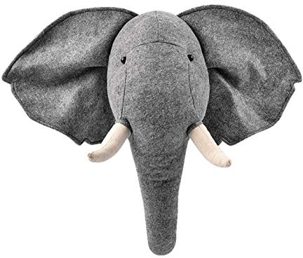 Goodtimera Tier Wandhalterung Tierkopf Elefant Gestalten Tierkopf Wandkunst Wand Wanddekoration, Wanddeko Dekoration, Simstehend Tierkopfverhandlung Für Kinderzimmerdekoration