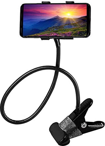 Moxamo Porta Cellulare da Tavolo, Supporto universale a collo di cigno flessibile regolabile – flessibile – girevole a 360° per diverse funzioni per tutti gli smartphone da 4 a 6,8 pollici