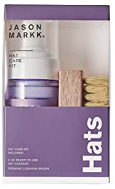 Jason Markk Kit d'entretien pour chapeau, nettoie efficacement les chapeaux, sans danger sur tous les matériaux, spécialement formulé pour le coton, la laine, le feutre et plus encore, sans parfum