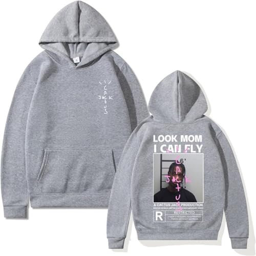 EVERLUCK Travis Hip Hop Fans Hoodies Mens Scott Wish You Were Here Felpe Donna Astroworld Look Mom I Can Fly Hoody Jumper, 06 Travis Felpa con cappuccio, M