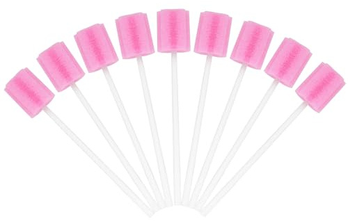 ACWOO Oral Care Svamppinne, 100 St Engångspinnar, Munrengöring Vabbar Svamp, Munvårds Sponge Sponge Stick, Tand Munrengöring Oral Care Tool Kit