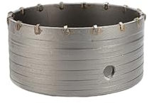SAMEZA pièce de perçage de 30 à 150mm pour scie cloche de mur en béton, marteau perforateur avec arbre rond, outil de coupe de pierre de ciment, 125mm