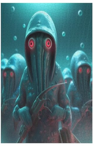 Squid - Sammelpuzzle - - Puzzle 1000 PCS, Erwachsenenpuzzle Mit Verstecktem Bild, Medium, Hochauflösendes