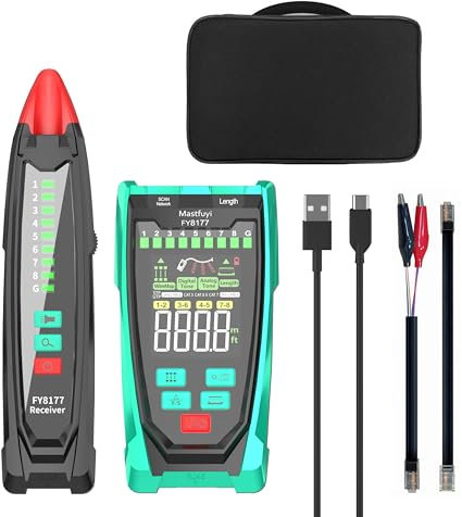 Probador Multifunción de Cable Blindado para Red Ethernet LAN - Localizador con Sonido para Cat5/6/7 - Organizador de Mantenimiento