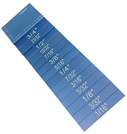 SFQEVHRZ Höhenmessblöcke, Router Table Setup Bars, 15 PcsFor Router Und Tisch Kreissäge Holzbearbeitung Zubehör Arbeiten und Messen Schnell(Blu)
