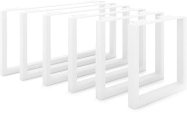 HEVVA 2er-Set Möbelkufen - Graz - Höhe 25 cm (Tiefe 30 cm, Weiß) | Möbelkufen, Möbelbeine, Waschtischunterschrankfüße, Standfüße, Design-Möbelfüße, Möbelfüße für Waschbeckenunterschrank