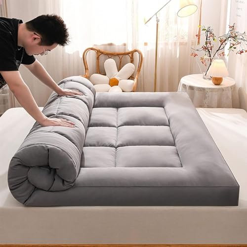 Matratze Campingmatratze Erwachsene Japanische Futon-Matratze Tragbare Tatami-Matte Verdickter Boden Schlafmatratze Klappbett Matratze für Os
