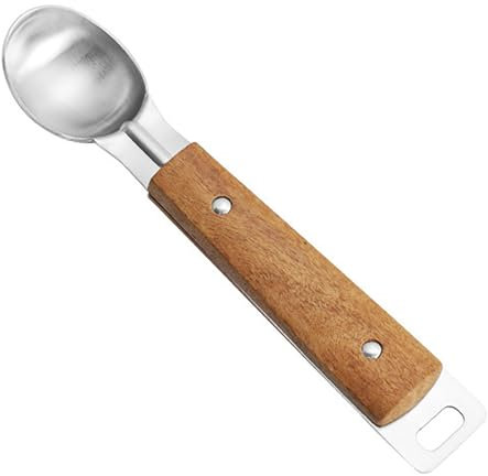 LVUNZJCA Ice Cream Scoop Wooden Handle Scoop Ice Cream Scoop Fruit Scoop Ice Cream Scoop for Home and Dessert Shops