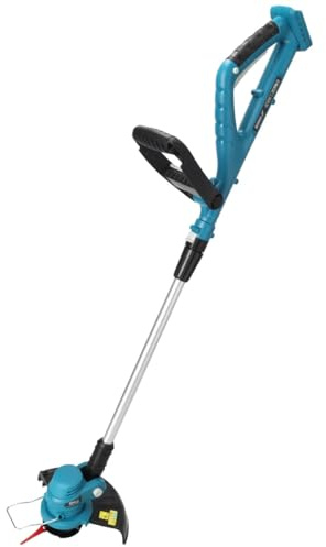DEDRA - Tagliaerba a batteria da 18 V, ideale per tagliare con precisione in giardino, 9000 giri/min, larghezza di taglio Ø 240 mm, peso leggero ergonomico 1,6 kg, in scatola senza batteria
