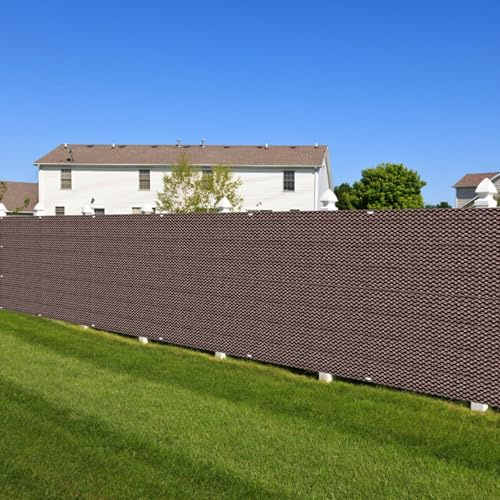 Balkon Sichtschutz Wetterfest 100 x 600 cm Blickdicht, Windschutz Sonnenschutz, in Div. Größen & Farben Balkon Sichtschutz Balkonverkleidung für Balkongeländer Terrasse, Braun