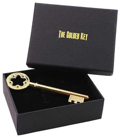 ProTriXX The GOLDEN Key - Zaubertrick inkl. Deutscher Anleitung, Goldener Schlüssel verändert Seine Form, Zauberartikel aus Metall, Untersuchbare Zaubertricks