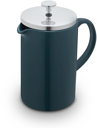 Barbary & Oak Nattura Ceramic Cafetiere French Press with Stainless Steel Plunger, 800ml, Serves 3-4 Cups, Dishwasher Safe, Agave, BO865041AGV