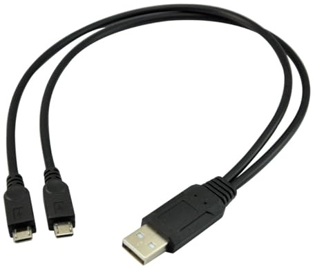 UCEC 2-In-1 Micro USB Cable, Usb A To Micro USB Splitter | Charging Data Transfer Cable