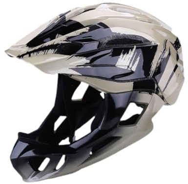 ICDKOYK Casco de Bicicleta para niños, Casco de Bicicleta para patinetas, Coches Equilibrio, Ciclismo montaña, Negro y Dorado.