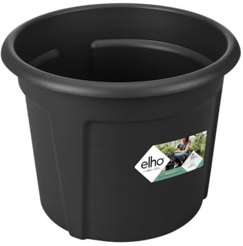 Elho Green Basics Potatis kruka 33 – blomkruka för utomhusodling och skörd – Ø 32,3 x H 25,7 cm – levande svart