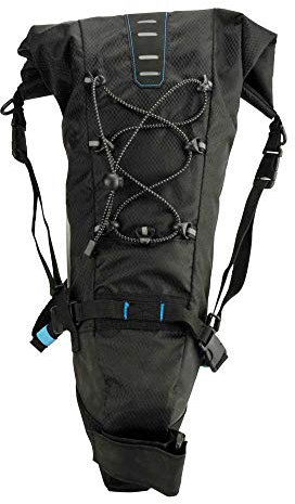 Fischer 86277 MTB Satteltasche | Volumen: 7 Liter | wasserdicht | Gewicht: 430g | Schutzblechfunktion, XL
