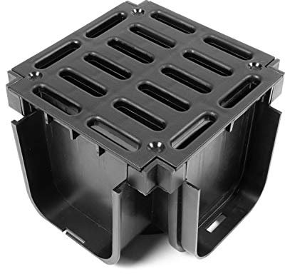 Clark Drain CD406 Quadbox Corner Unit Piece X 1 Only For Clark Drain Only CD422 Pvc Drainage Drain Channel. Water Rain Storm Shower Wetroom Garden Driveway - NEXT DAY DELIVERY..